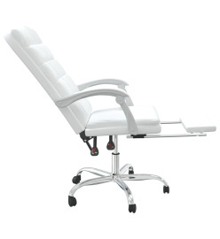 Fauteuil inclinable de bureau Blanc Similicuir