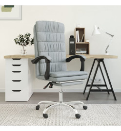 Fauteuil inclinable de bureau Gris clair Tissu