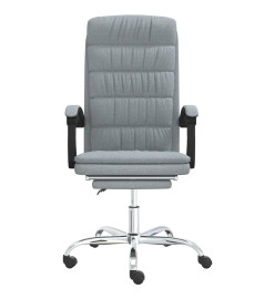 Fauteuil inclinable de bureau Gris clair Tissu