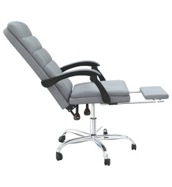 Fauteuil inclinable de bureau Gris clair Tissu