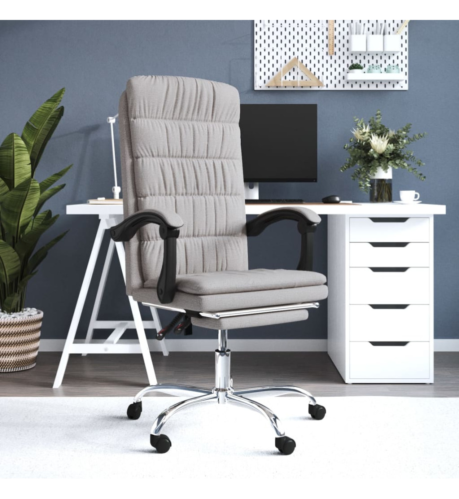 Fauteuil inclinable de bureau Taupe Tissu