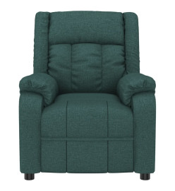 Fauteuil de massage Vert foncé Tissu