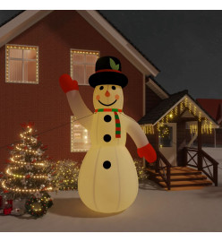 Bonhomme de neige gonflable avec LED 455 cm