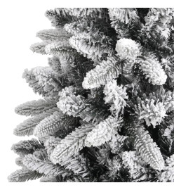 Sapin de Noël artificiel avec neige floquée 120 cm PVC et PE