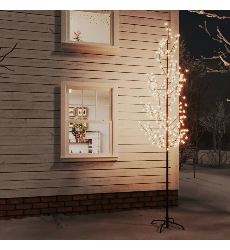 Arbre à LED fleur de cerisier 368 LED Blanc chaud 300 cm