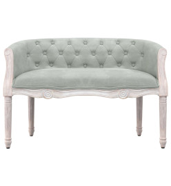 Banc Gris clair 98x56x69 cm Velours