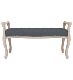 Banc Gris foncé 110x45x60 cm Velours