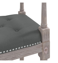 Banc Gris foncé 110x40x70 cm Tissu