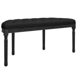 Banc Noir 110,5x45x49 cm Velours