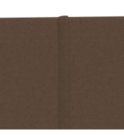 Panneaux muraux 12 pcs Marron 60x30 cm Tissu 2,16 m²