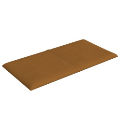 Panneaux muraux 12 pcs Marron 30x15 cm Velours 0,54 m²