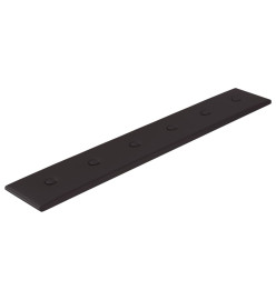 Panneaux muraux 12 pcs Noir 90x15 cm Similicuir 1,62 m²