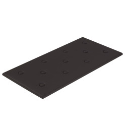 Panneaux muraux 12 pcs Noir 60x30 cm Similicuir 2,16 m²