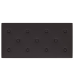 Panneaux muraux 12 pcs Noir 60x30 cm Similicuir 2,16 m²