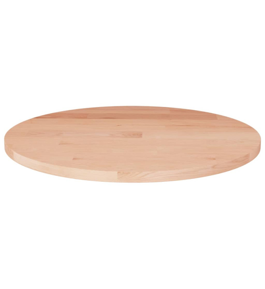 Dessus de table rond Ø40x1,5 cm Bois de chêne massif non traité