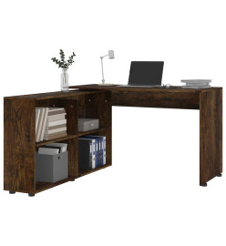 Bureau d'angle Chêne fumé Bois d'ingénierie