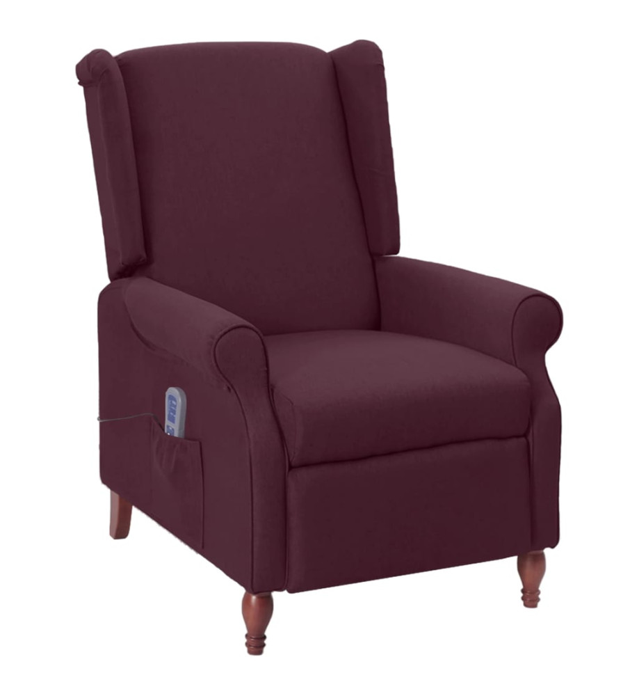 Fauteuil de massage inclinable Violet Tissu