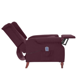 Fauteuil de massage inclinable Violet Tissu