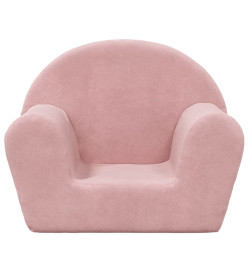 Canapé pour enfants Rose Peluche douce