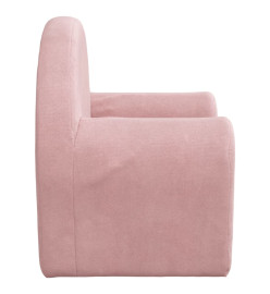 Canapé pour enfants Rose Peluche douce