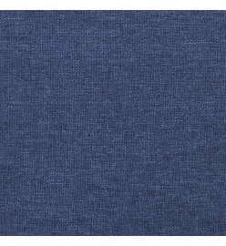 Repose-pied Bleu 60x60x36 cm Tissu