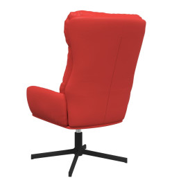 Chaise de relaxation Rouge Similicuir