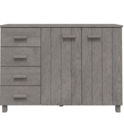 Buffet HAMAR Gris clair 113x40x80 cm Bois massif de pin