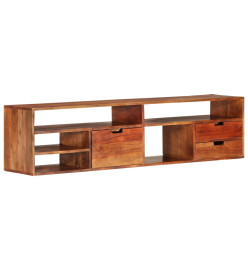 Meuble TV 140x30x35 cm Bois d'acacia massif