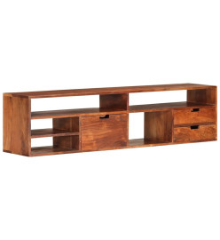 Meuble TV 140x30x35 cm Bois d'acacia massif