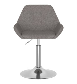 Tabouret de bar Gris foncé Tissu