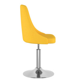 Tabouret de bar Jaune moutarde Tissu