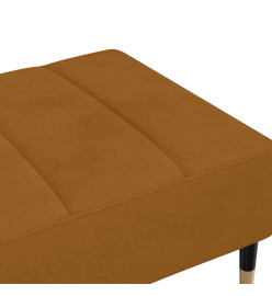 Repose-pied Marron 78x56x32 cm Velours