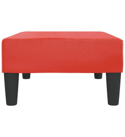 Repose-pied Rouge 78x56x32 cm Similicuir