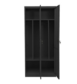 Garde-robe Anthracite 80x50x180 cm Acier