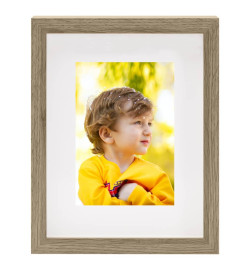 Cadres photo 3D 3 pcs Bois foncé 20x25 cm pour photos 13x18 cm