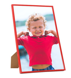 Collage de cadres photo 5 pcs au mur table Rouge 50x60 cm MDF