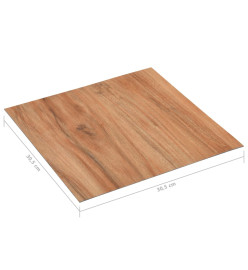 Planches de plancher autoadhésives 20 pcs PVC 1,86m² Bois clair