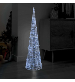 Cône lumineux décoratif pyramide LED Acrylique Blanc froid