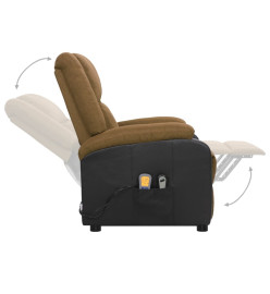 Fauteuil de massage Marron Tissu