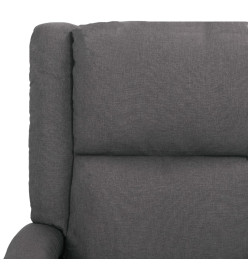 Fauteuil de massage inclinable Gris foncé Tissu