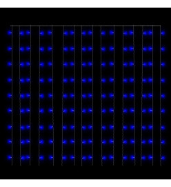 Rideaux lumineux à LED 3x3 m 300 LED Bleu 8 fonctions