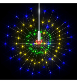 Feu d'artifice de Noël d'extérieur Multicolore 20 cm 140 LED