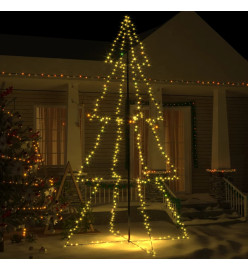 Arbre de Noël cône 360 LED d'intérieur/d'extérieur 143x250 cm