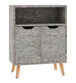 Buffet Gris béton 60x30x72 cm Aggloméré