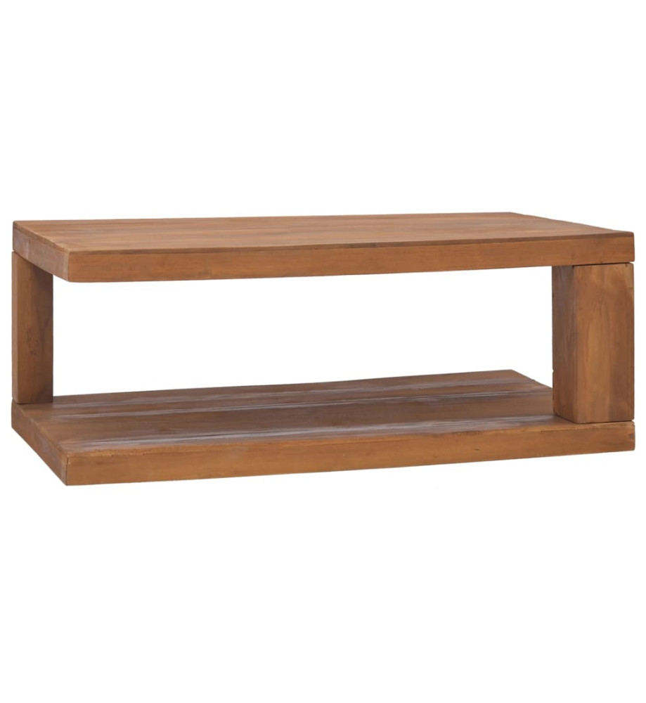 Table basse 90x50x35 cm Bois de teck solide