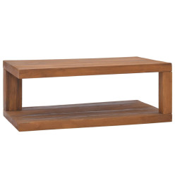 Table basse 90x50x35 cm Bois de teck solide