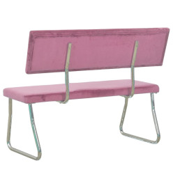 Banc 110 cm Rose Velours