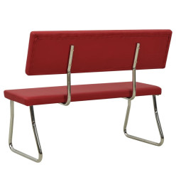 Banc 110 cm Rouge bordeaux Similicuir