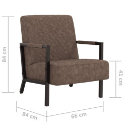 Fauteuil Marron foncé Similicuir