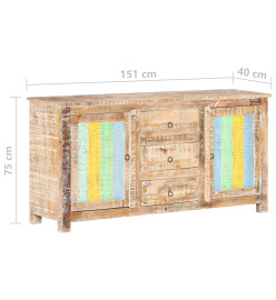 Buffet 151x40x75 cm Bois d'acacia brut